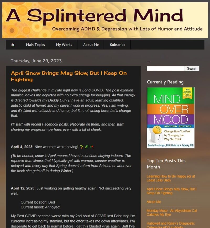 A Splintered Mind