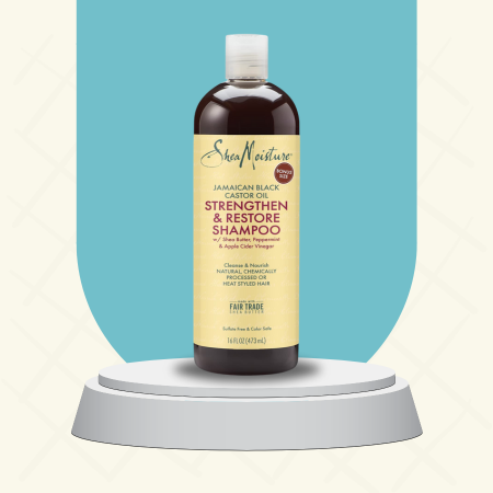 Roll over image to zoom in Shea Moisture Jamaican Black Castor Oil Strengthen & Restore Shampoo